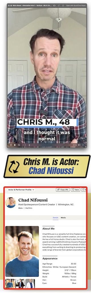 Actor - Chad Nifoussi