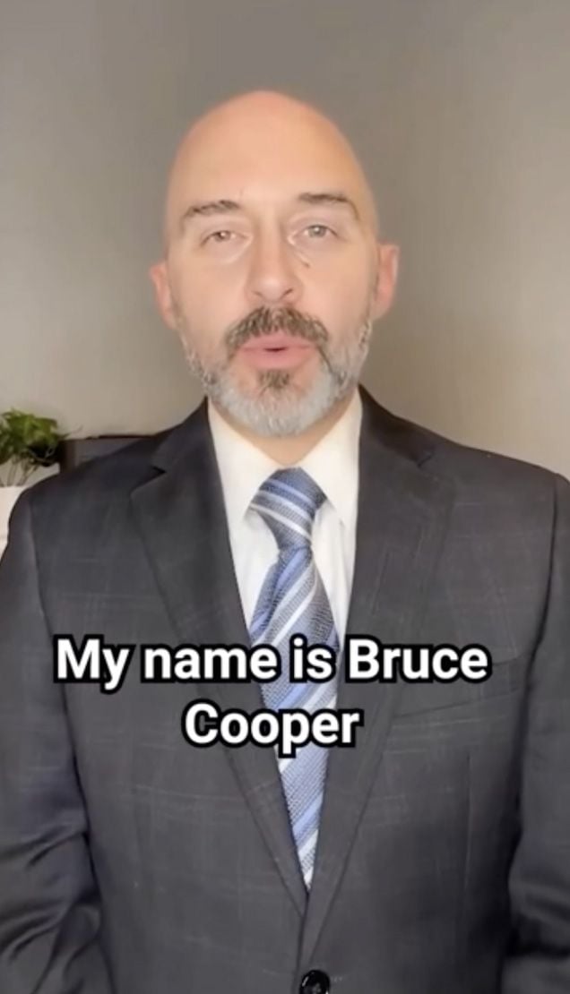 actor Isaac J. Conner acting as Bruce Cooper in video