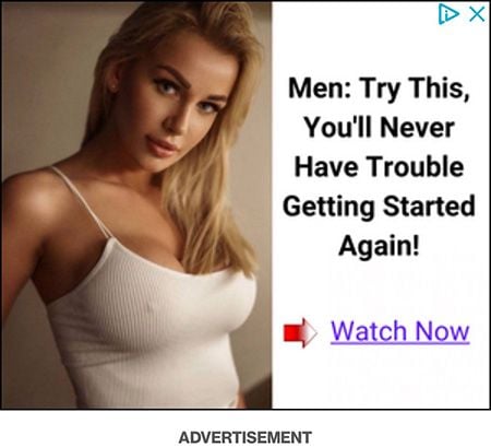 Advertisement Banner - men try this you will never have trouble getting started again