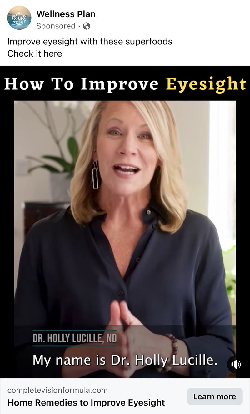 Article on Dr. Holly Lucille, ND - How To Improve Eyesight
