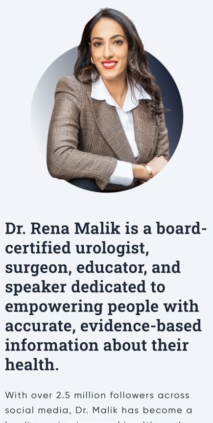 Dr. Rena Malik - information