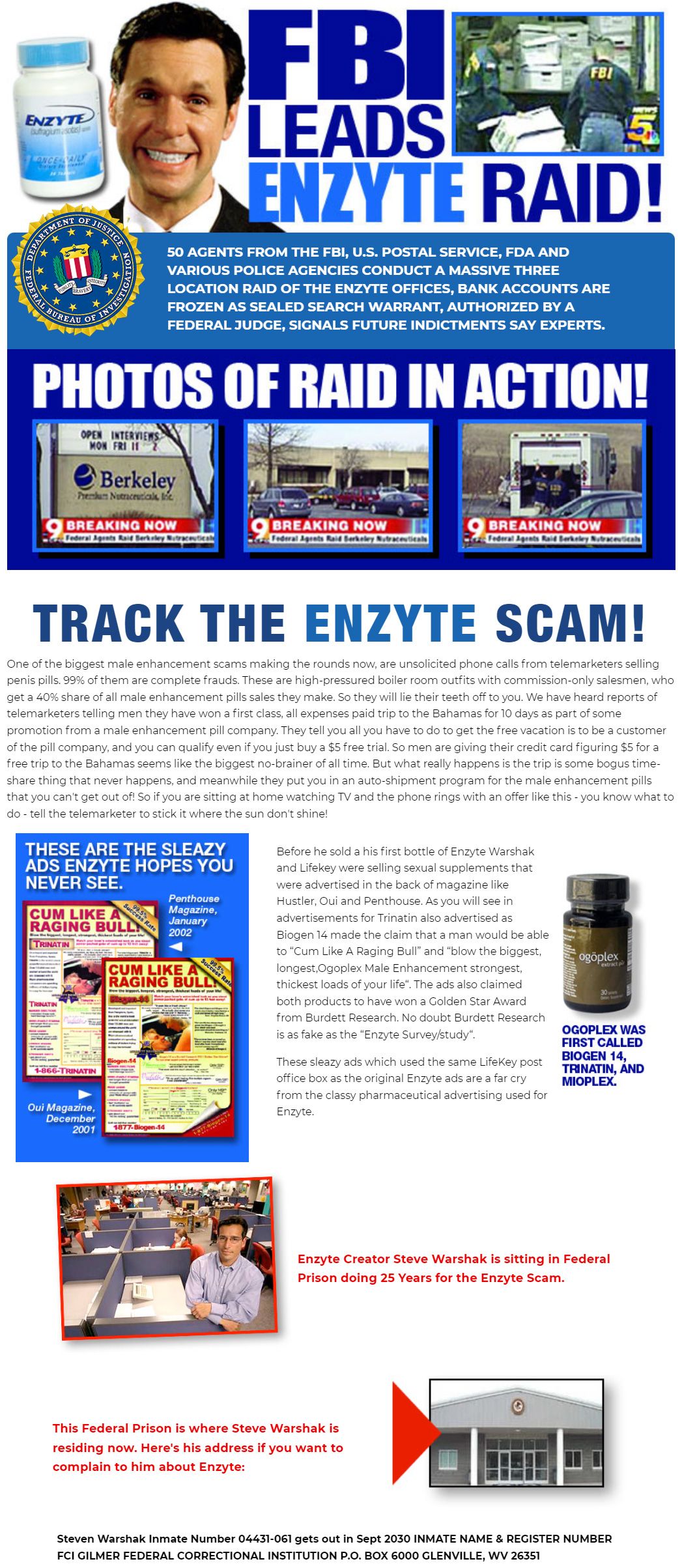 FBI leads Enzyte raid