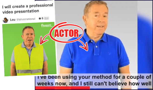 Fake Fiverr actor