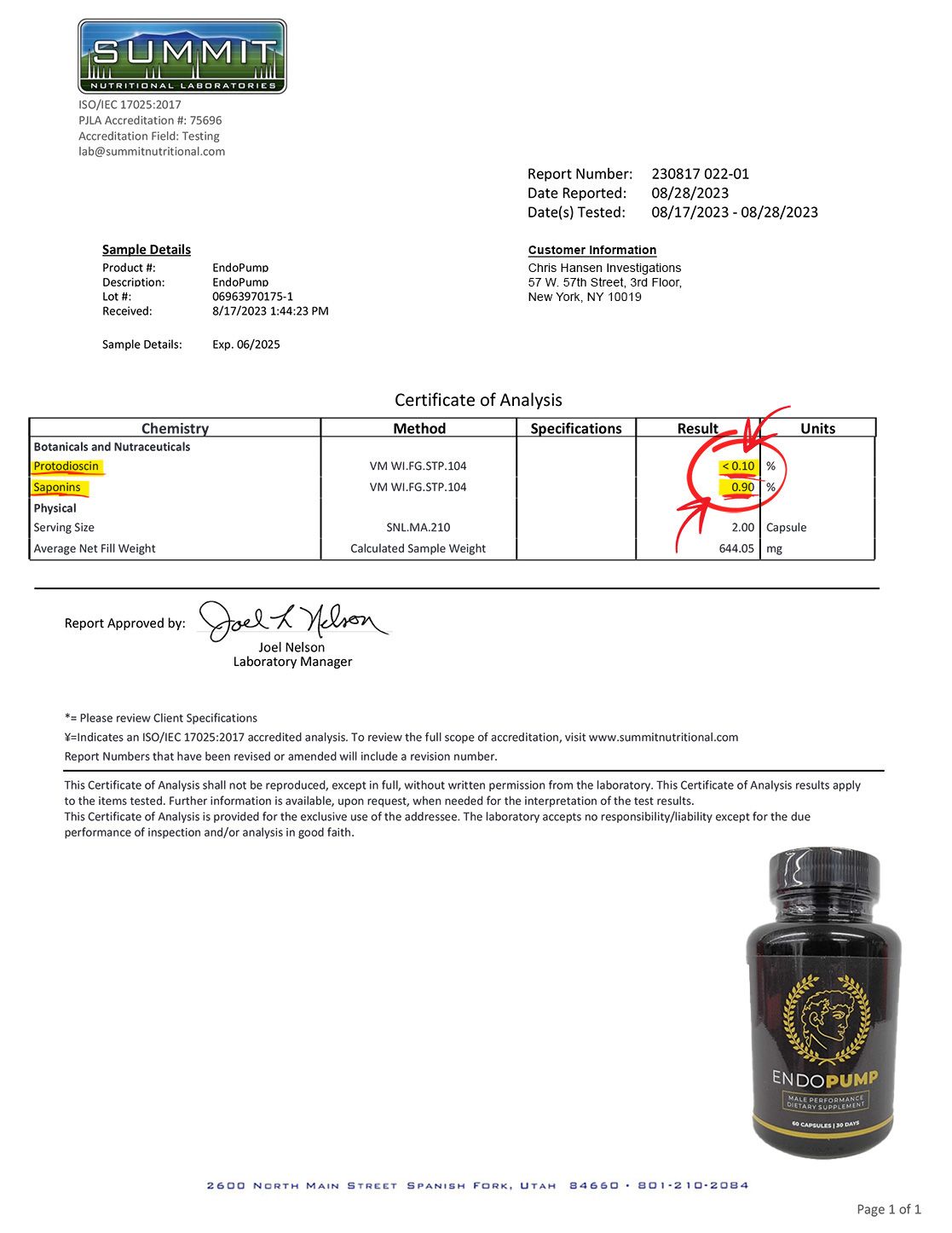 lab report: Endo Pump